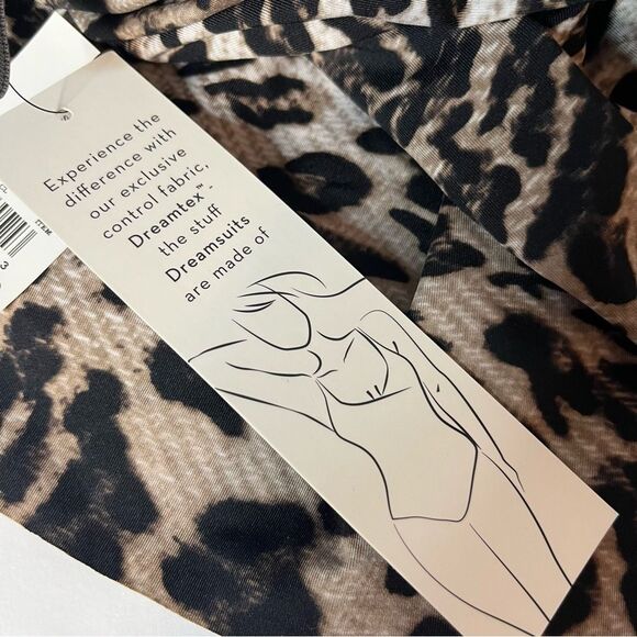 Dreamsuit by Miracle Brands Leopard Print Slimming Flowy Tankini Swim Top 8 NEW! - Picture 7 of 8